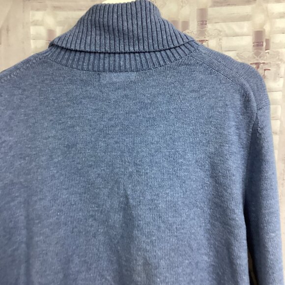 Banana Republic Turtleneck Sweater Blue L - Picture 7 of 8